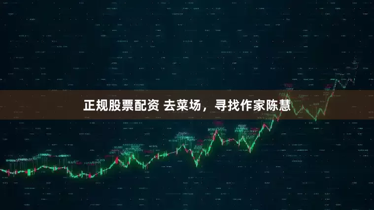 正规股票配资 去菜场，寻找作家陈慧